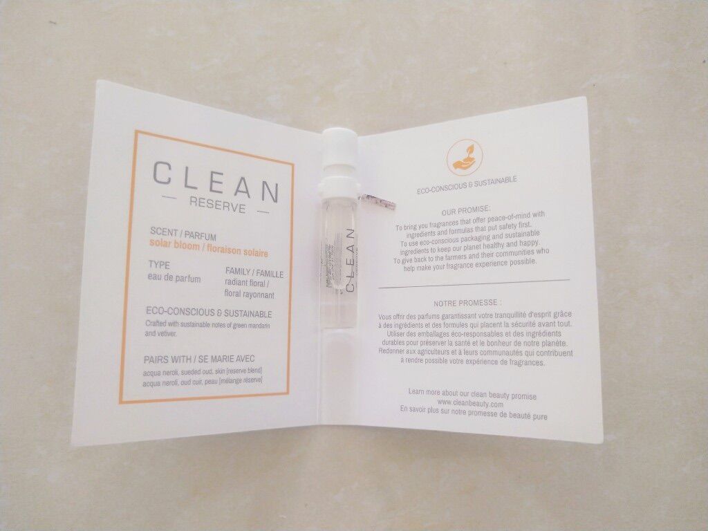 Sample Vial Mẫu thử nước hoa Clean Reserve Solar Bloom 1.5ml