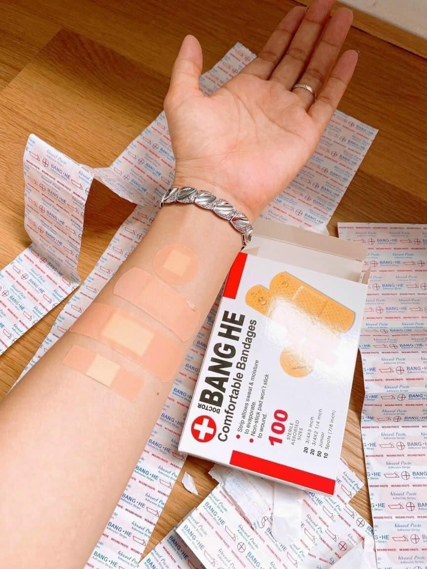 băng keo cá nhân hộp 100 cái