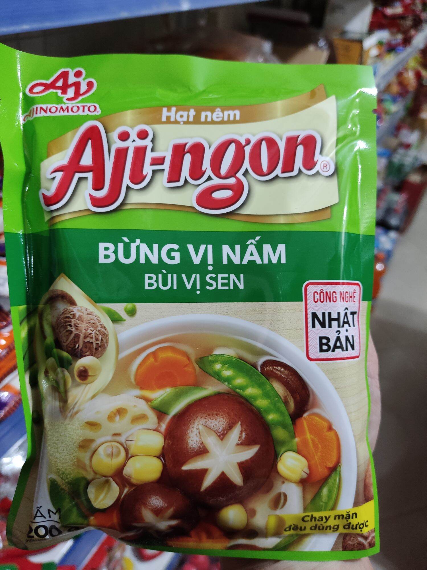 Hạt nêm Aji-ngon bùng vị nấm 200g