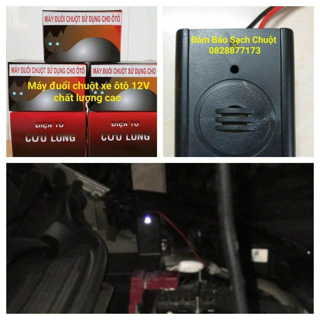 MÁY ĐUỔI CHUỘT  CỬU LONG SỬ DỤNG CHO XE ÔTÔ XE MÁY DÙNG ĐIỆN NGUỒN 12V
