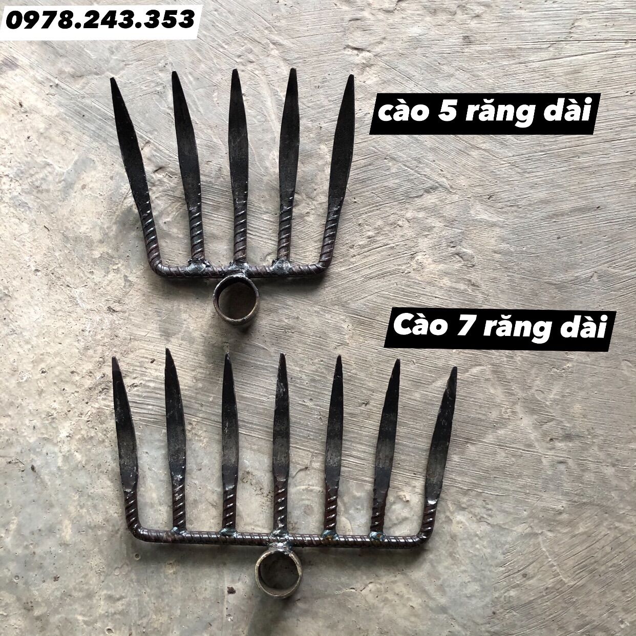 Cào ruộng 5 răng 7 răng