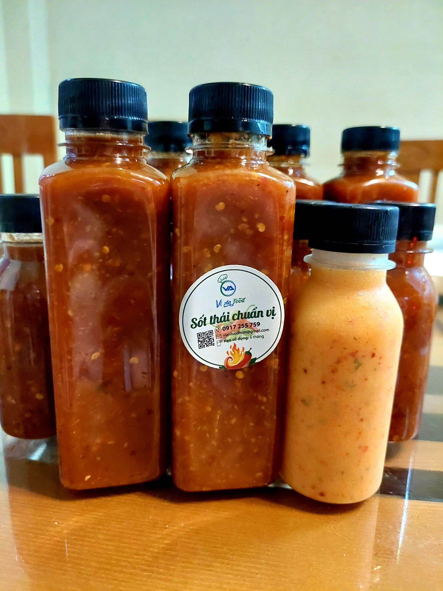 (Tặng muối ớt đỏ)Set 2 chai sốt Thái trộn chân gà, tai heo, hải sản