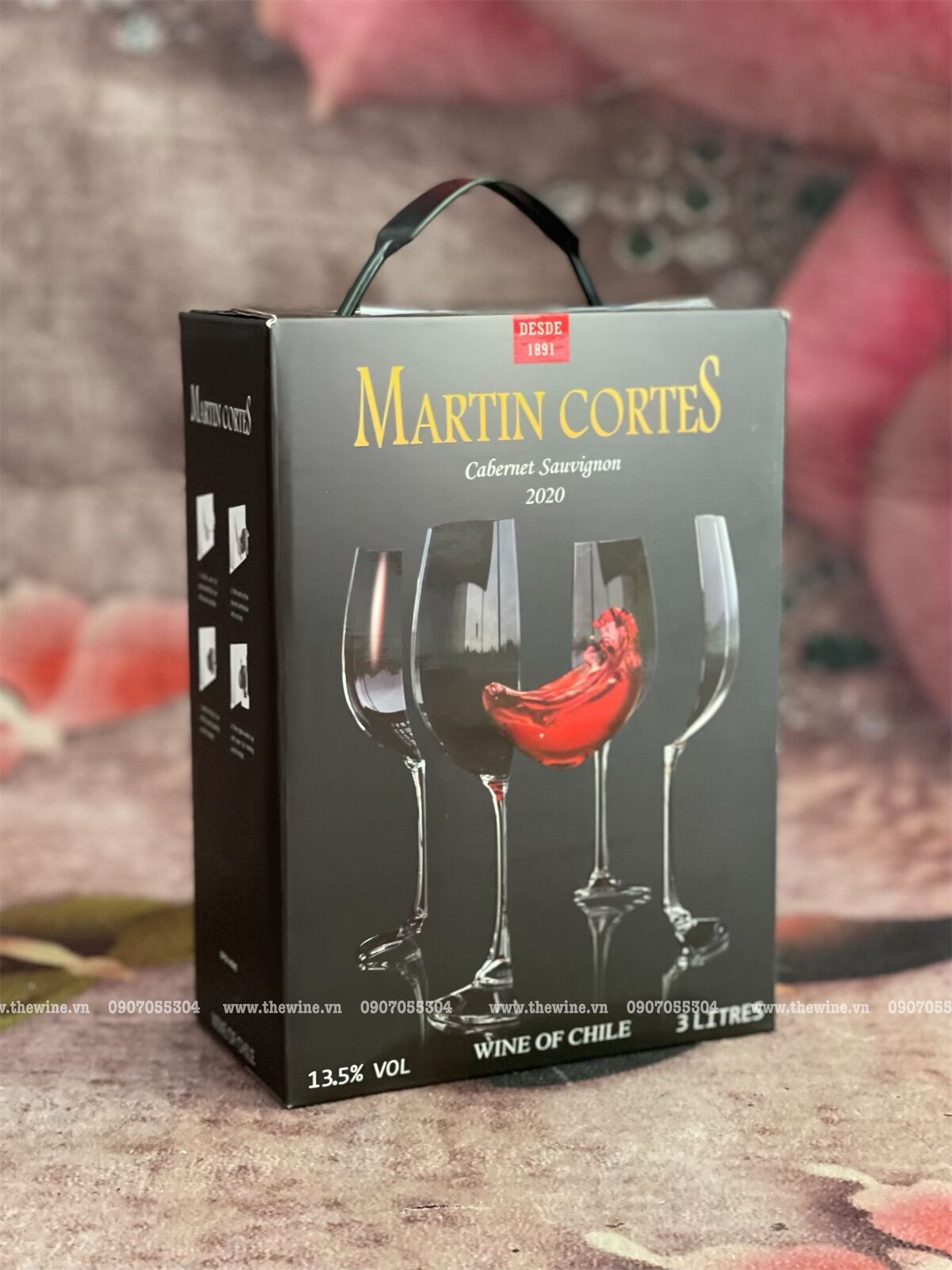 Vang đỏ Chile Martin Cortes 3L