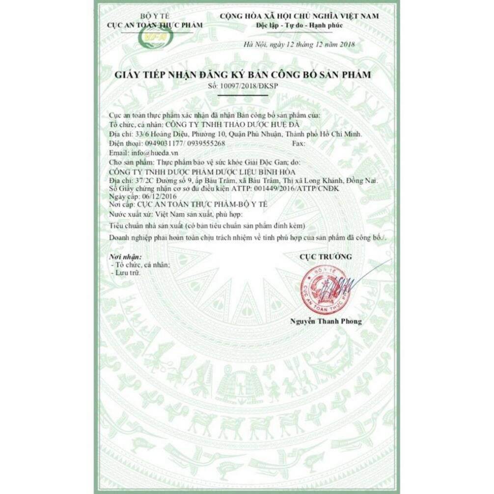 Huệ đà giải độc gan