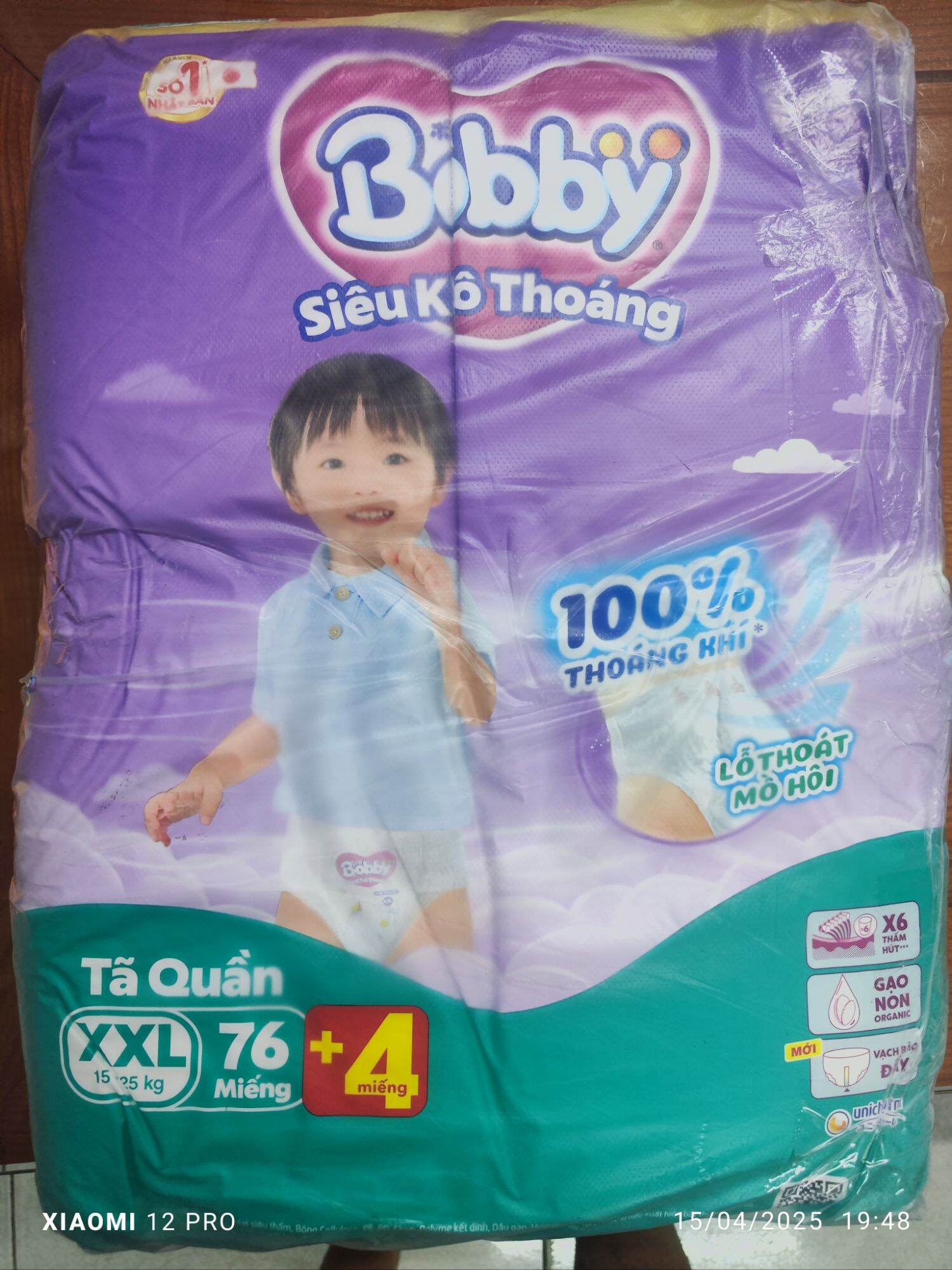 Tã Quần Bobby Jumbo Size Lớn M120 L104 XL92 XXL84