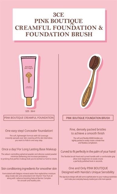 [HCM]Cọ tán kem nền 3CE Pink foundation Brush