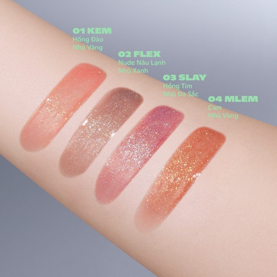 Son Ofélia MINTYICE SPARKLING GLOSS [son bóng nhũ]