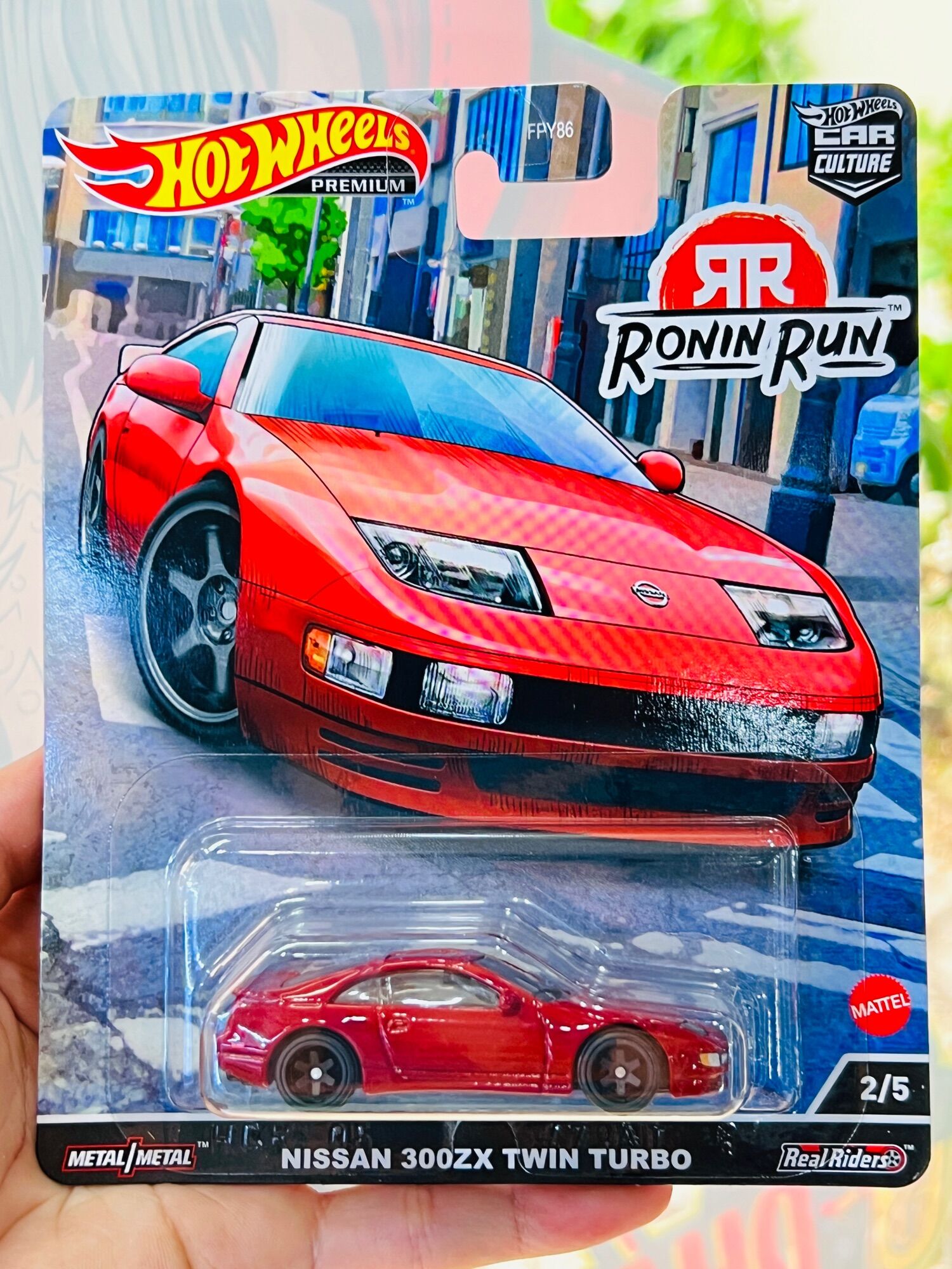 Hobby Store xe mô hình Hot Wheels Premium Ronin Run Nissan 300ZX Twin Turbo Đỏ