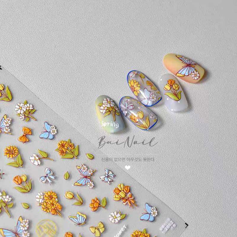 STICKER NỔI HOA 5D