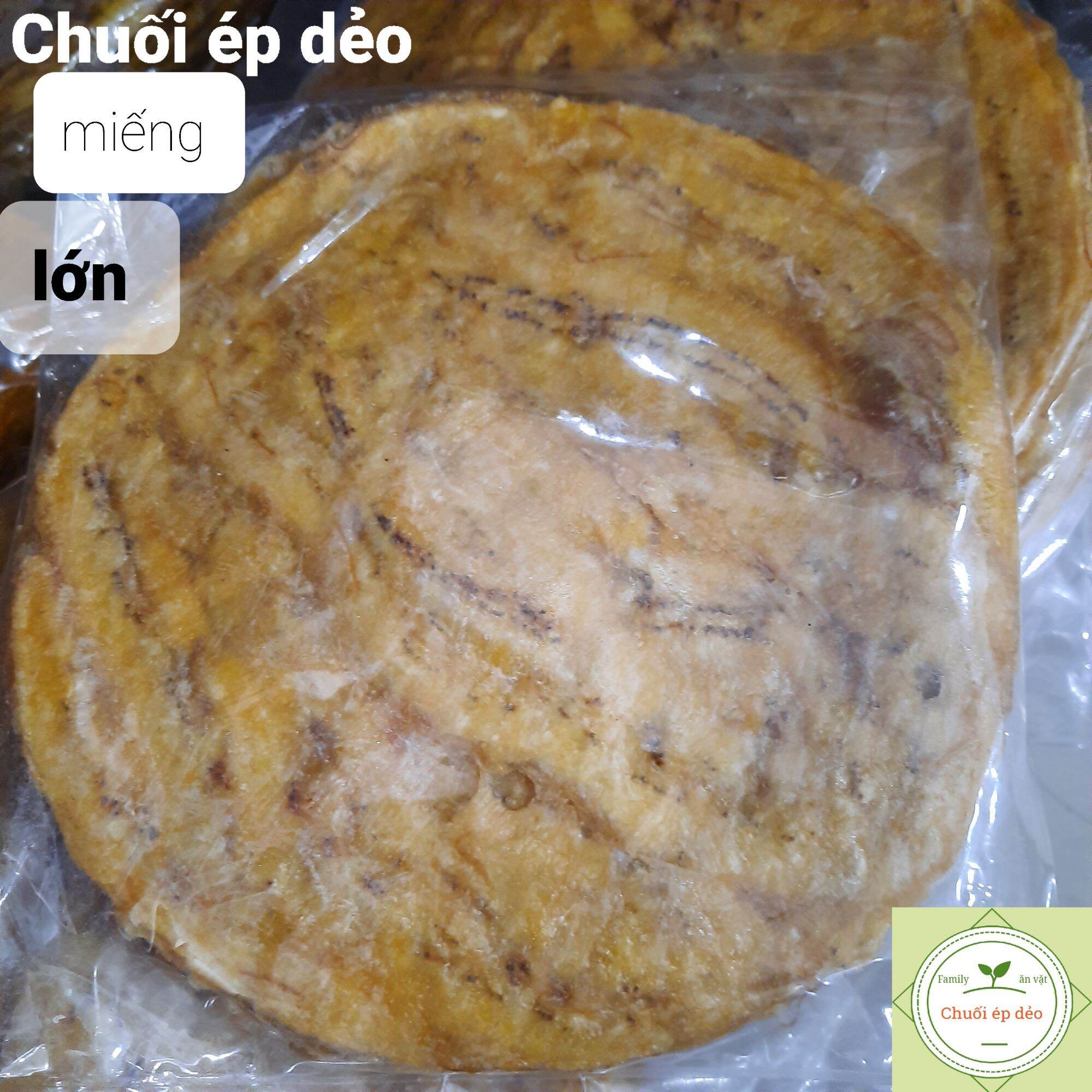 Chuối xiêm ép dẻo miếng lớn - túi 500gr - loại ngon