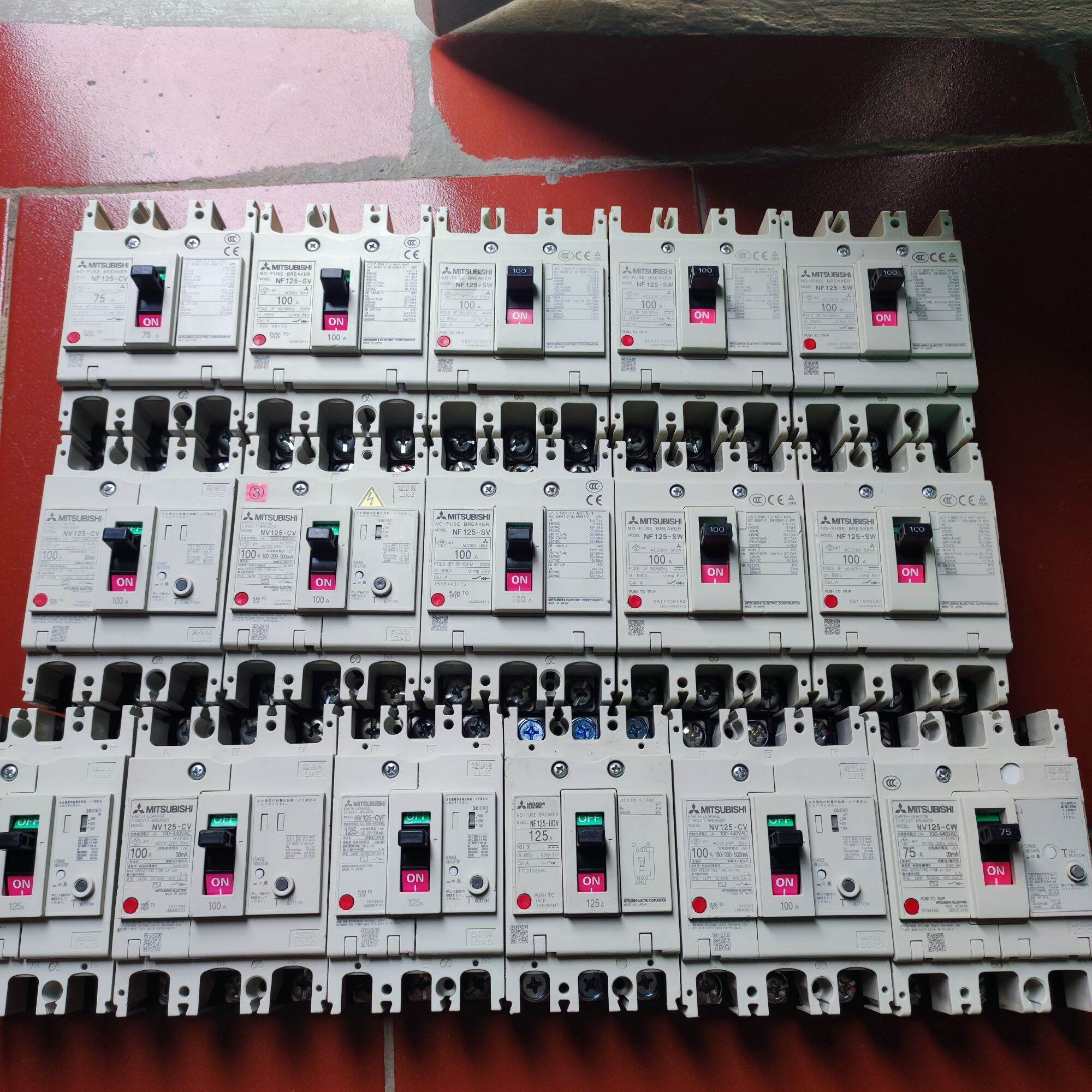 Elcb, át chống giật rò điện, 3p 100a mitsu