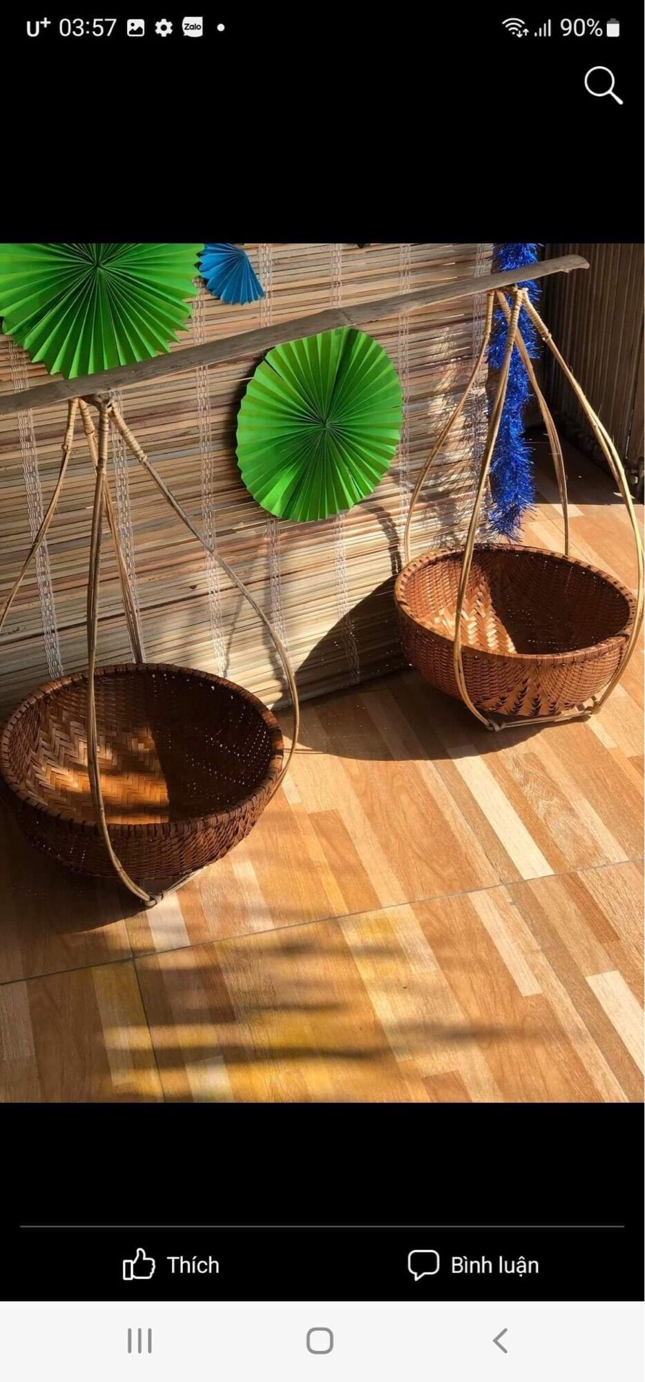 Bộ quang ghánh 2 thúng 2 quang1 ghánh đủ size