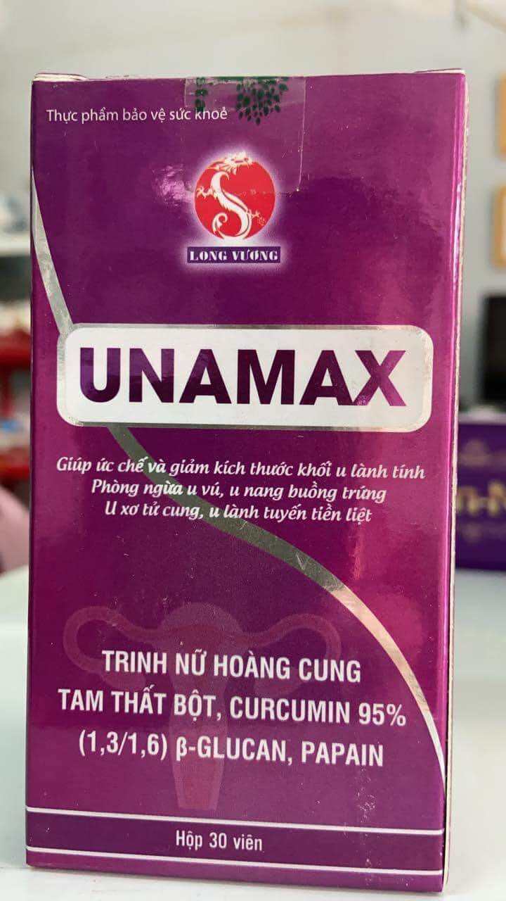 Unamax Naga - Giúp chống oxy hóa, giảm kích thước u lành tính