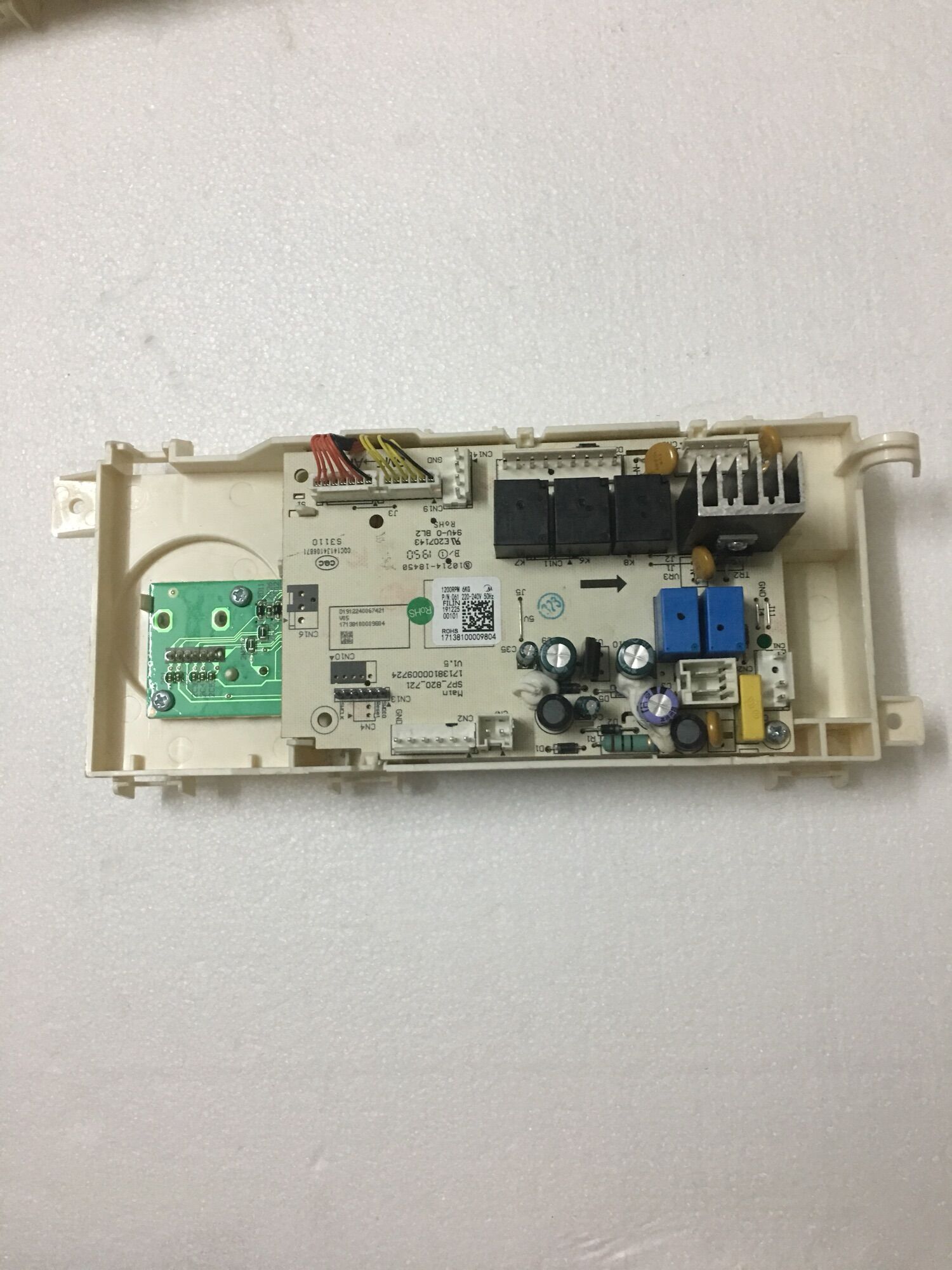 Bo mạch máy giặt midea mfe 70-1000 đời 2 cáp chính hãng