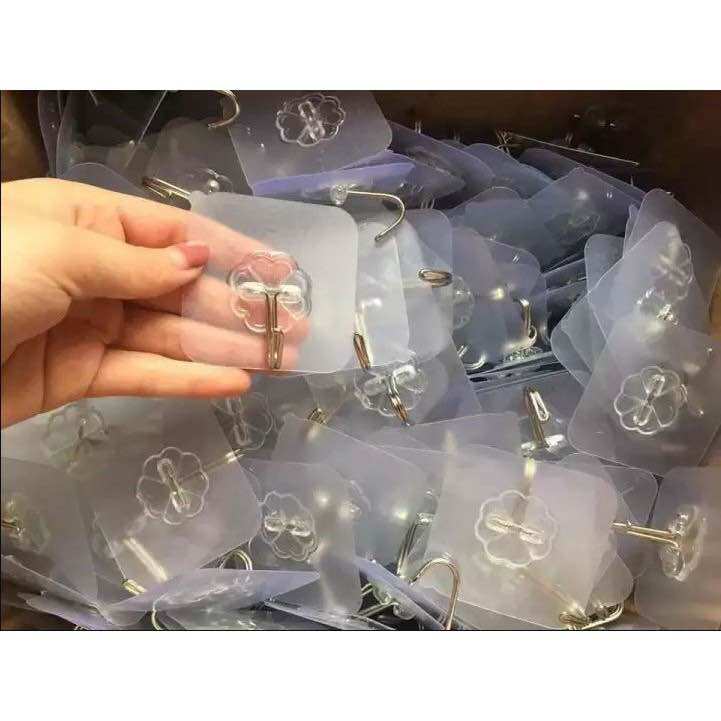 10 móc dán tường chịu lực/trắng