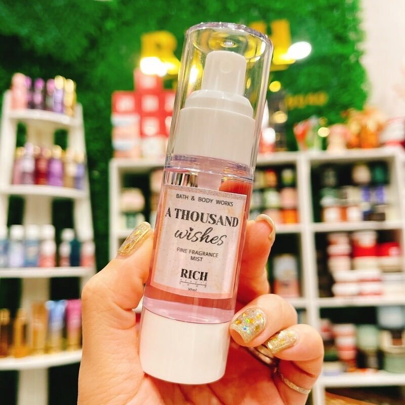 A THOUSAND WISHES - Mini 30ml Xịt Thơm Toàn Thân Body Mist Bath & Body Works USA