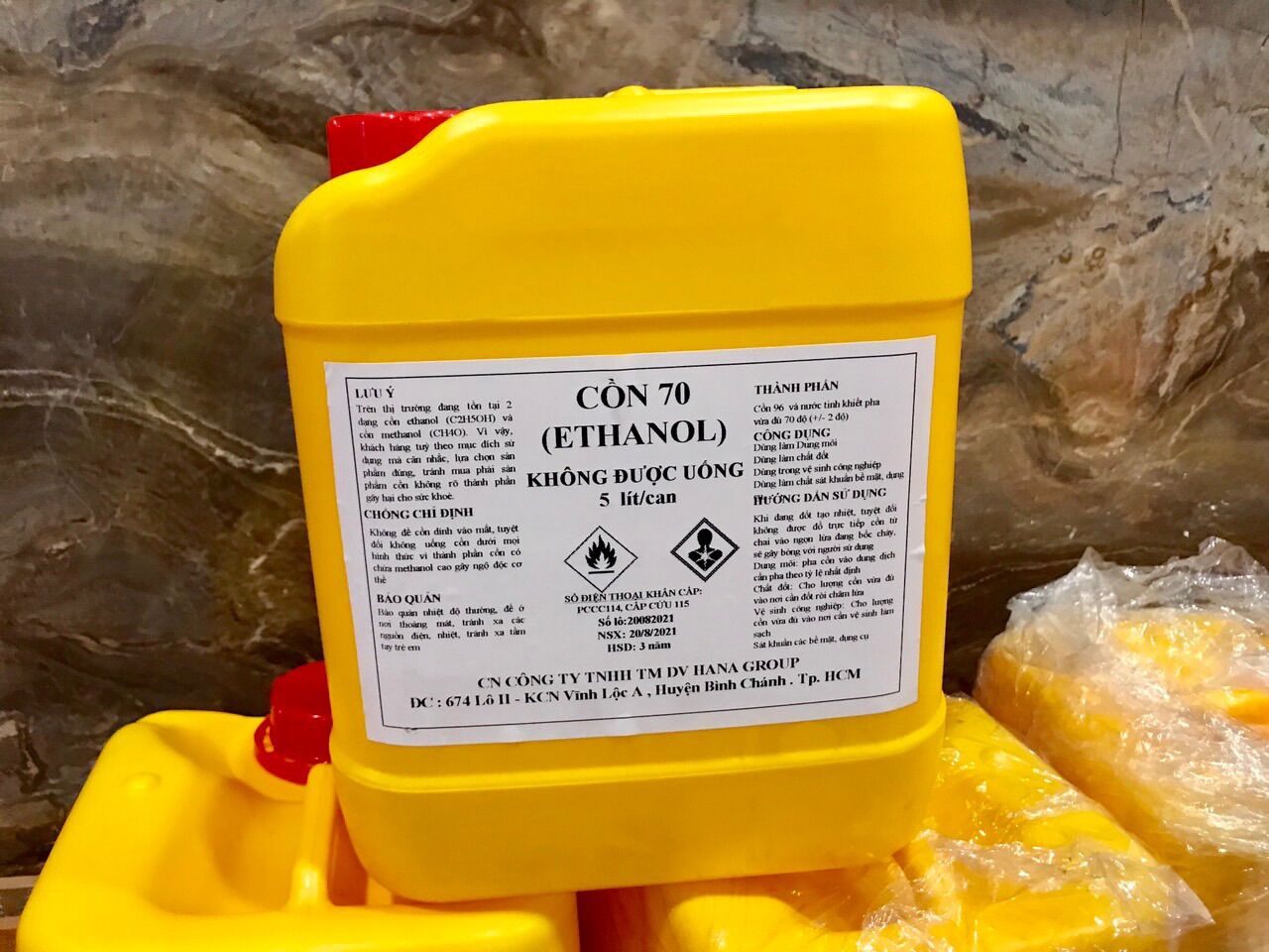 DD Cồn sát khuẩn 70độ can 5lít