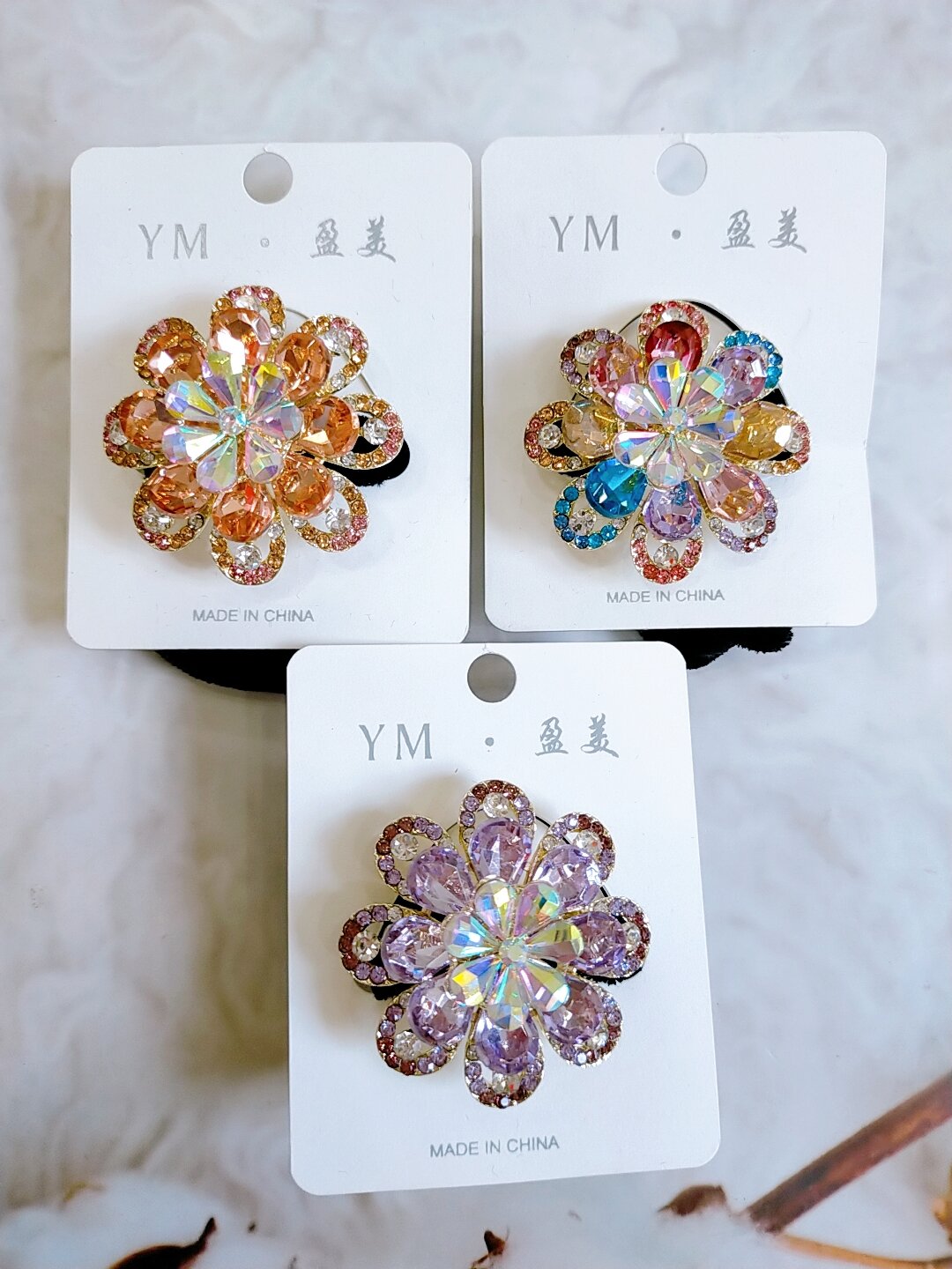 Cột tóc nhung đính đá cao cấp sang trọng
