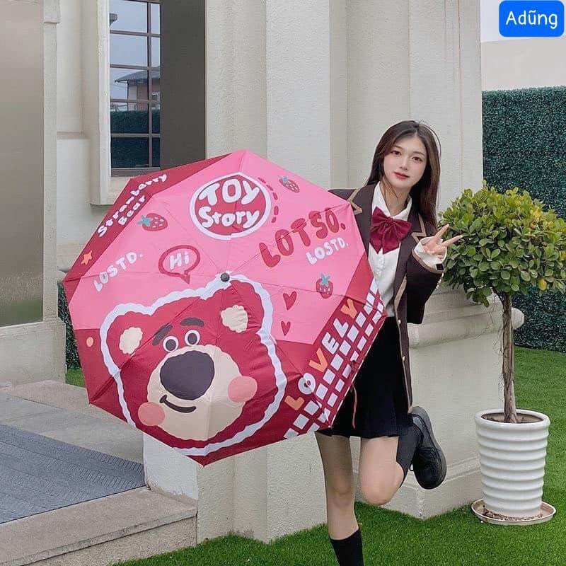 Ô gấp gọn hình gấu dâu