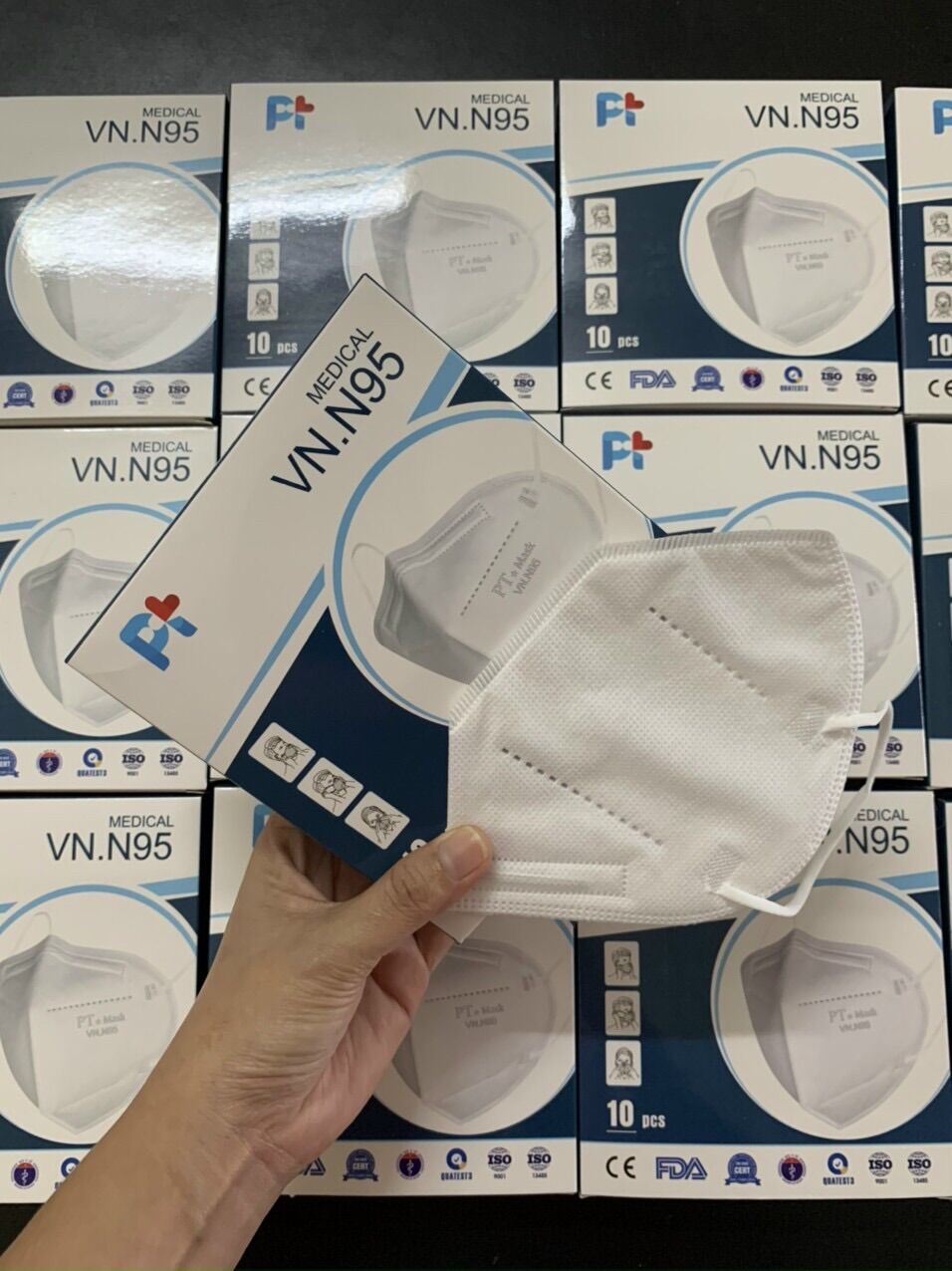Khẩu trang n95 4 lớp chính hãng pt
