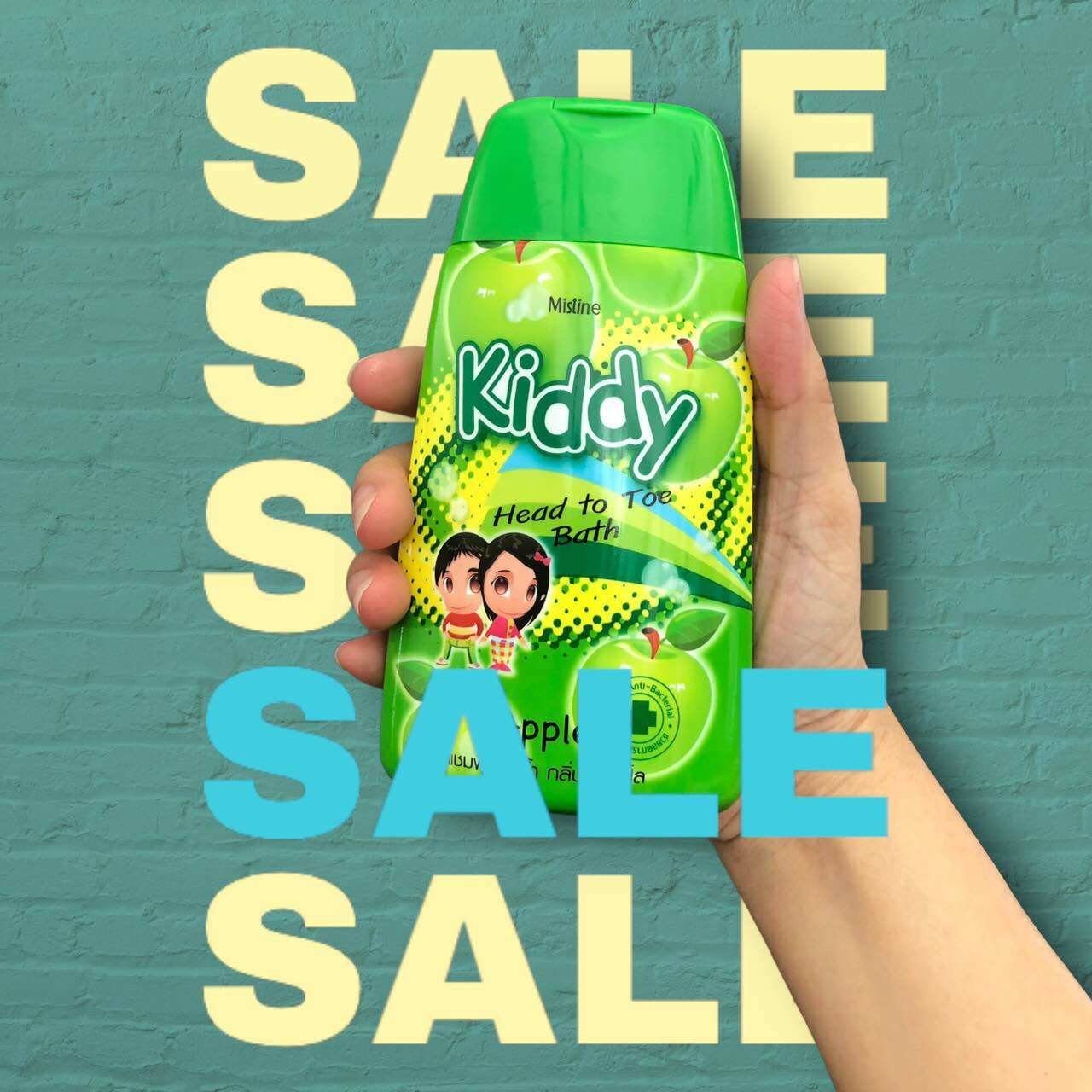 SỮA TẮM GỘI TOÀN THÂN TRẺ EM HƯƠNG TÁO MISTINE KIDDY HEAD TO TOE BATH APPLE 200ML