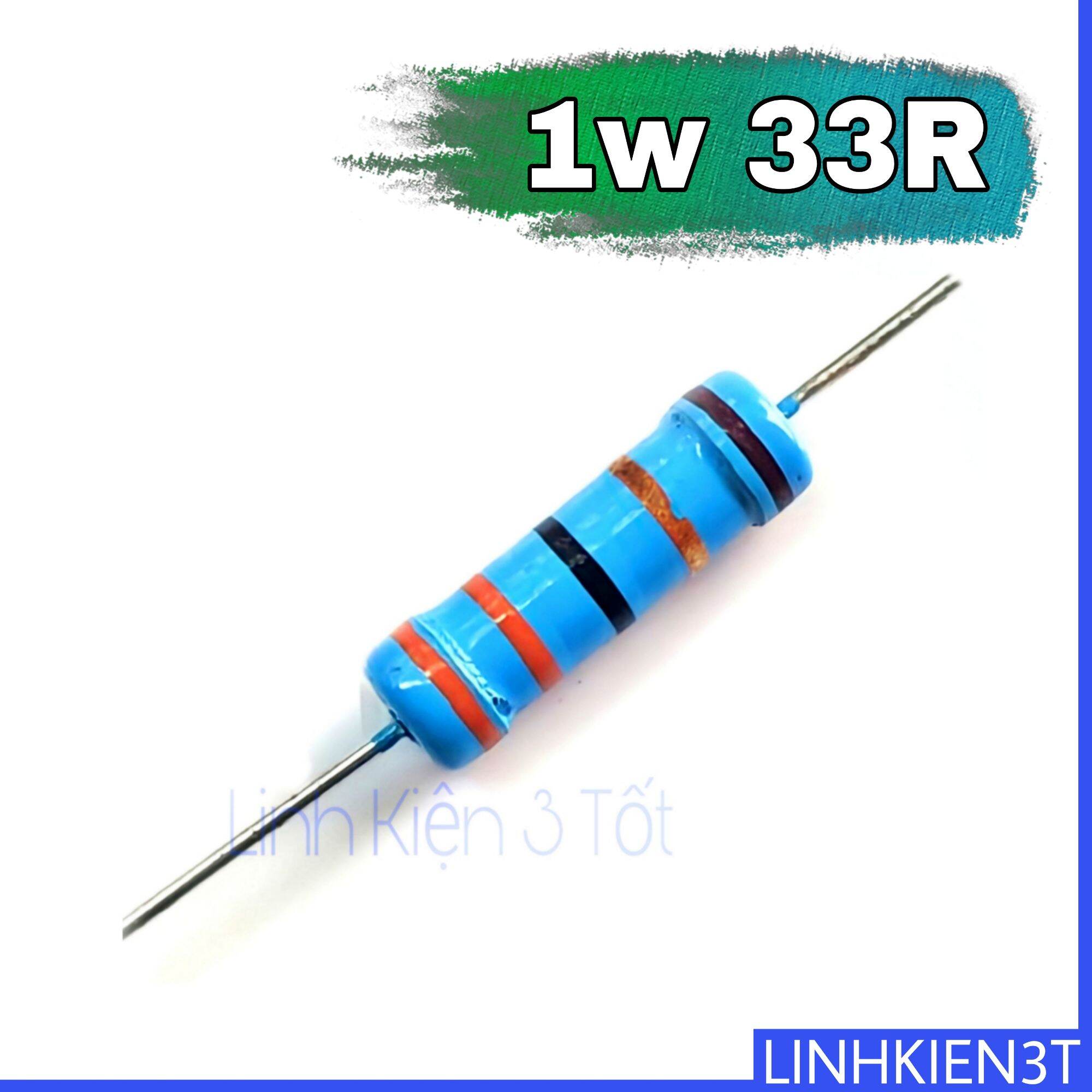 Điện trở 1w 1% 33r chân đồng