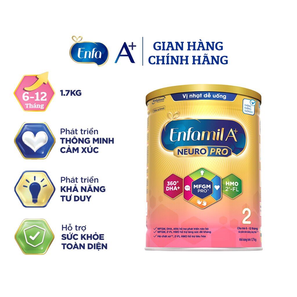 Sữa bột Enfamil A+ neurorpo số 2 1,7kg