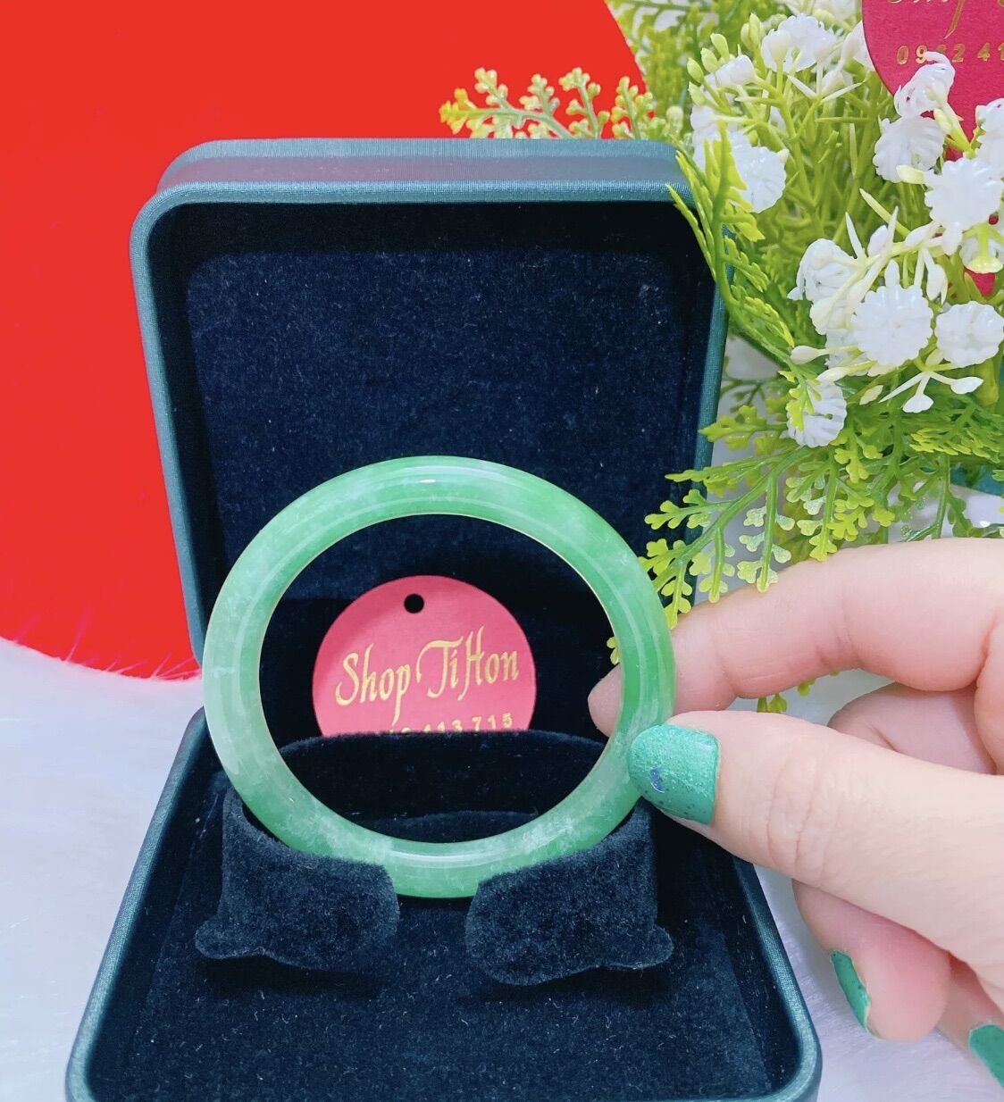 Vòng cẩm thạch xanh cao cấp