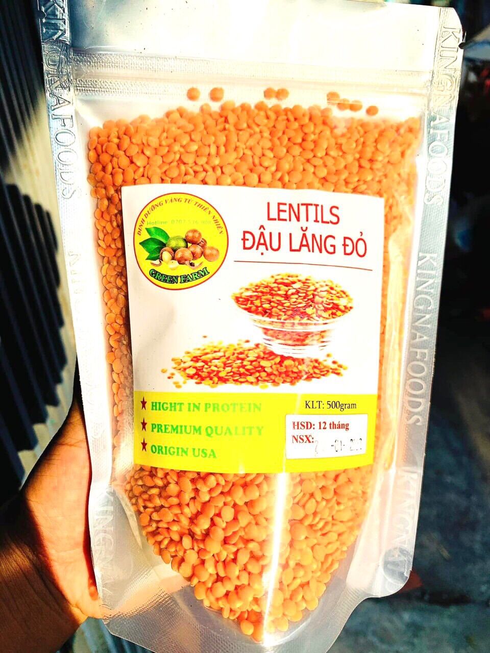Đậu lăng đỏ hữu cơ- Hàng nhập khẩu 500g