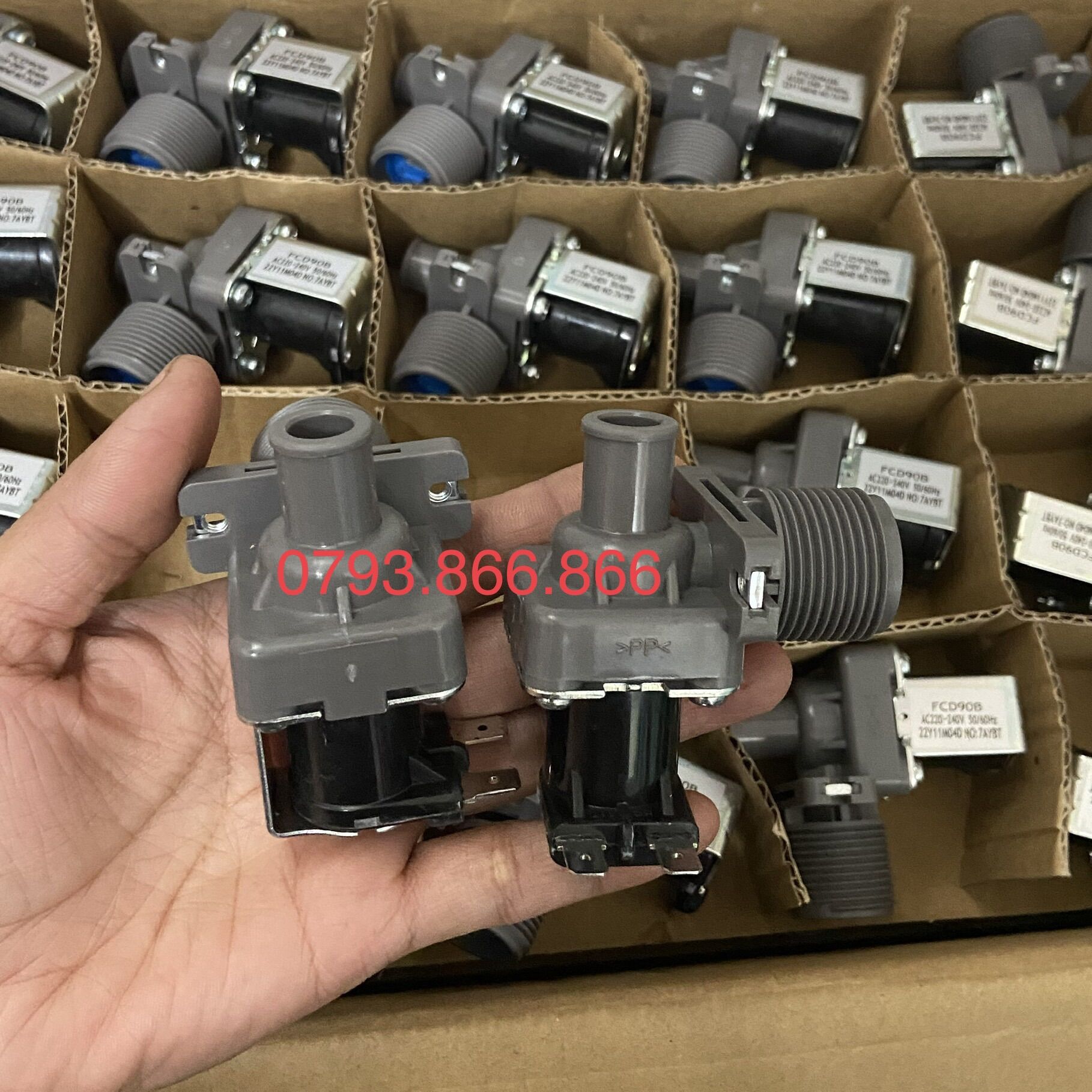 Van cấp nước máy giặt đa năng ( van đơn - loại tốt ) - van điện từ cấp nước máy giặt
