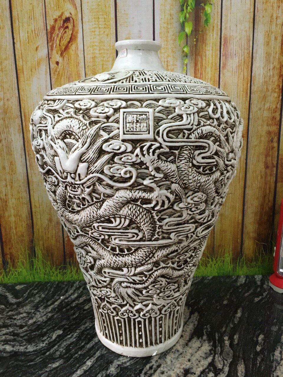 Bình sứ bạch định (N2.LA)