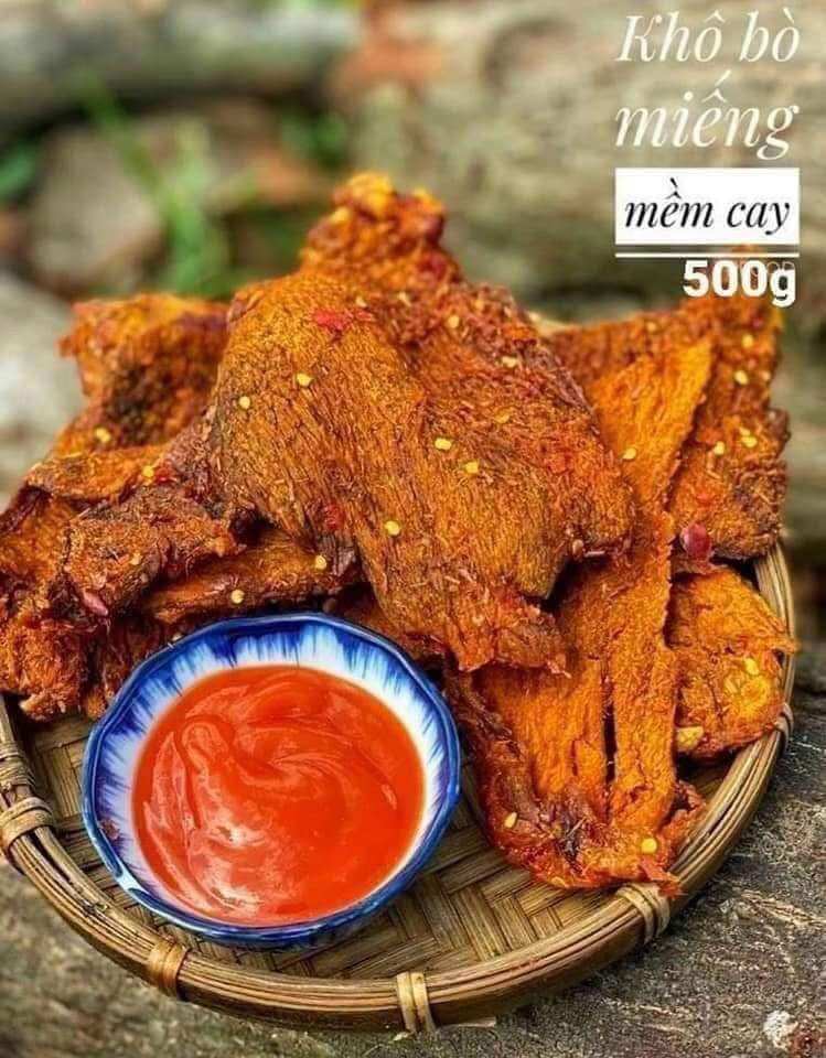 KHÔ BÒ MIẾNG MỀM CỦ CHI NGUYÊN MIẾNG (250GR)