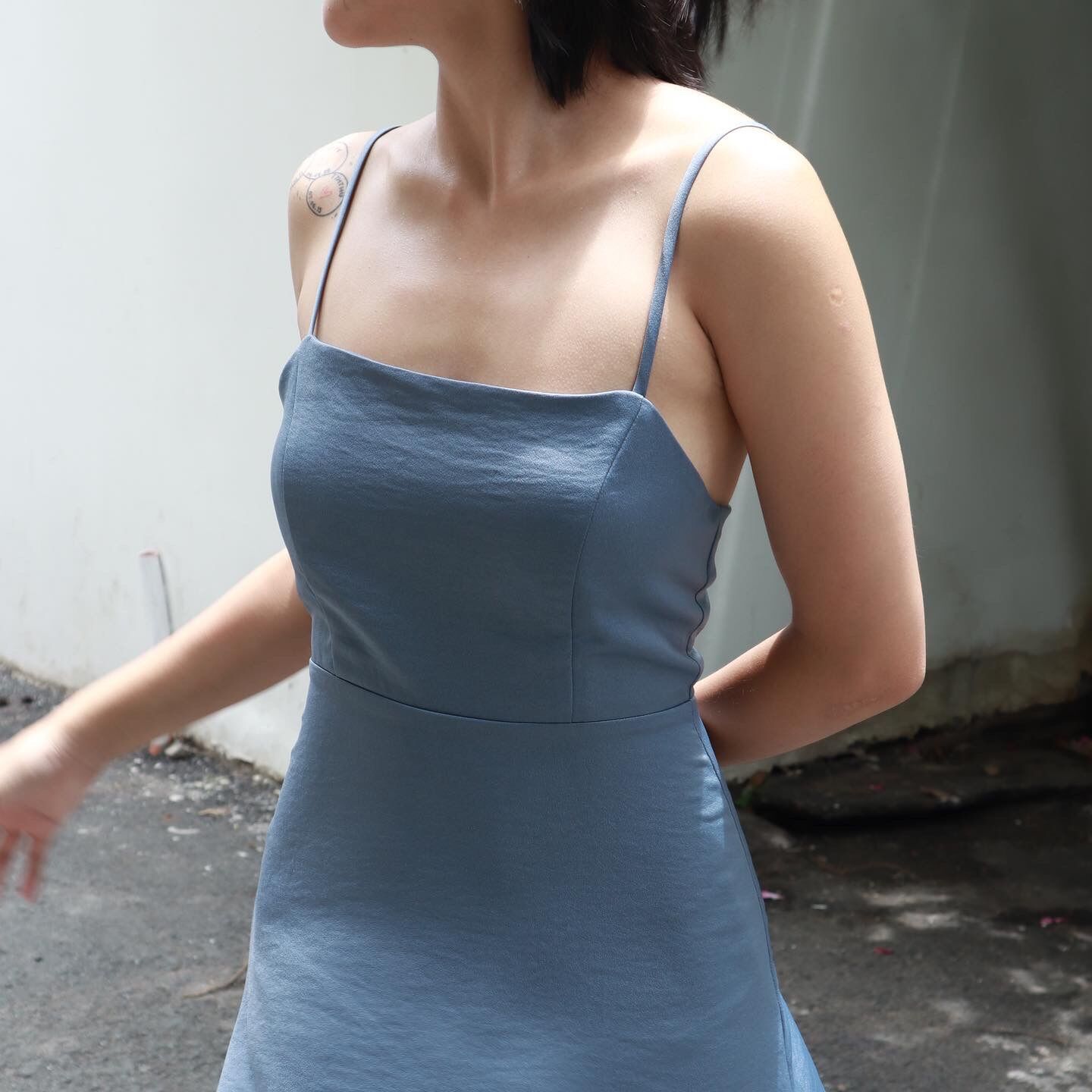 VÁY LỤA NGẮN BASA DRESS | FLANH