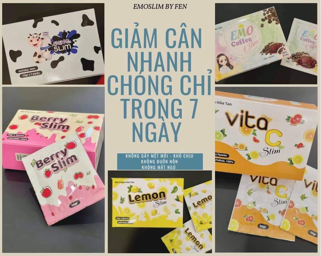 MUA SỈ 10 NƯỚC UỐNG GIẢM CÂN TRÁI CÂY EMOSLIM