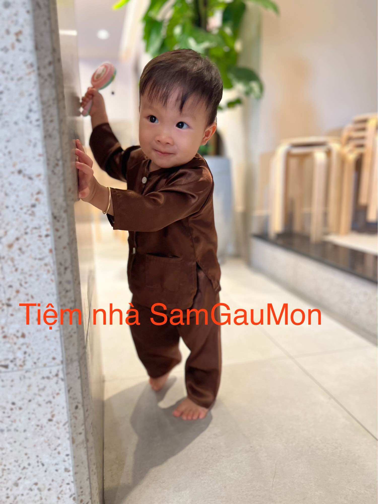 Bộ bà ba truyền thống cho bé Trai bé Gái bé từ 7-30kg Samgo Shop