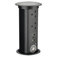 aodoran | Ổ Cắm Điện Tiêu Chuẩn UK Đa Năng Điều Chỉnh Được, Tích Hợp Sạc Không Dây Thông Minh