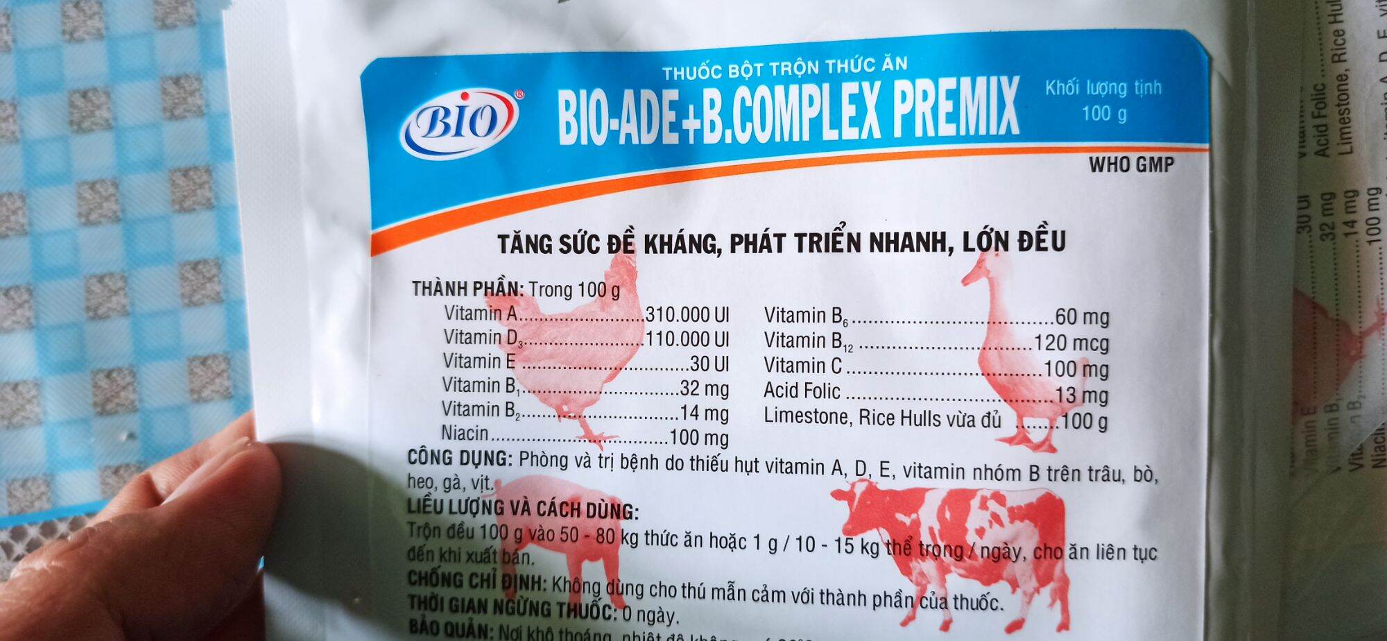 Bột trộn ADE + B.complex