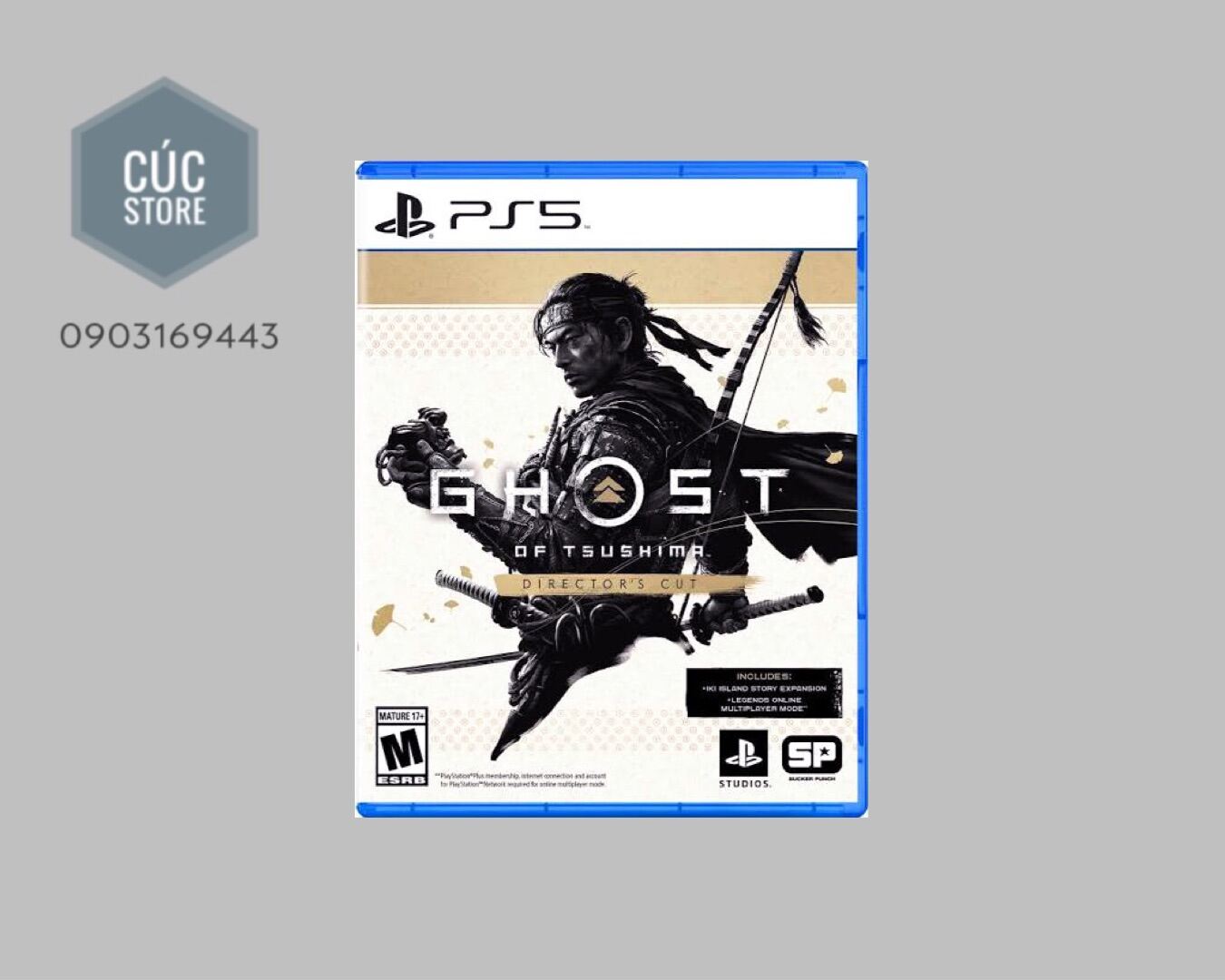Đĩa chơi game PS5: Ghost of Tsushima Directors Cut