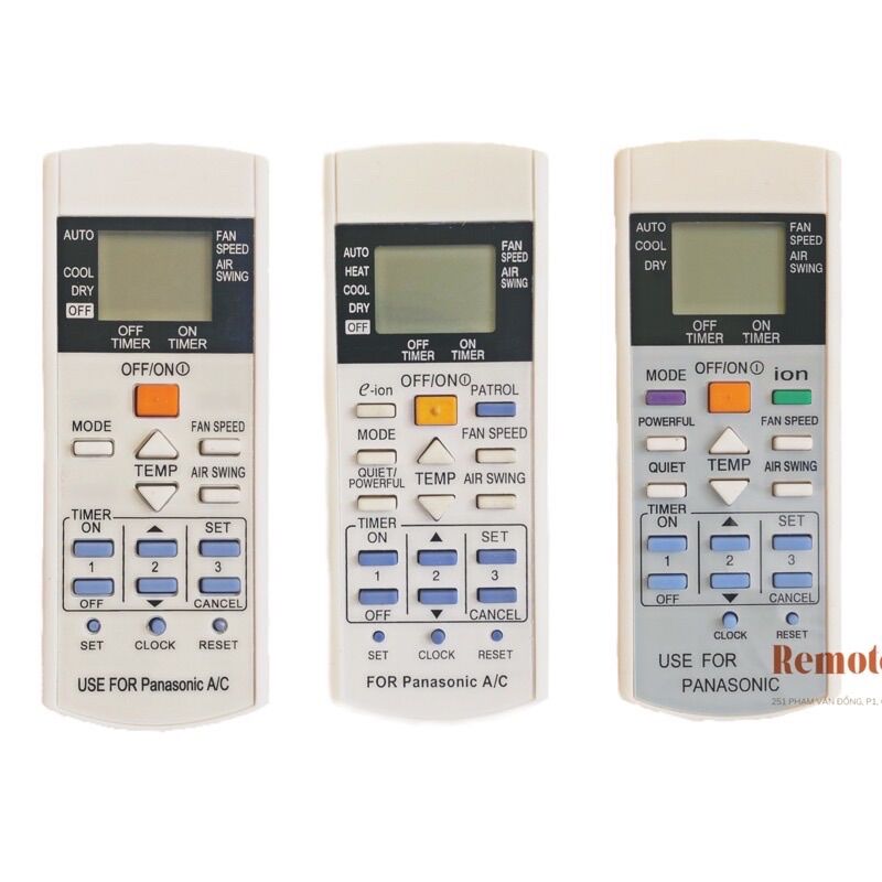 REMOTE máy lạnh PANASONIC thường nhỏ ( tặng pin )