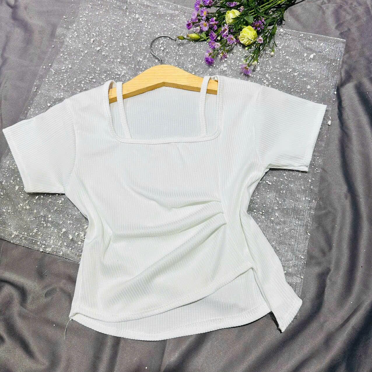 áo thun croptop kiểu nhúng eo
