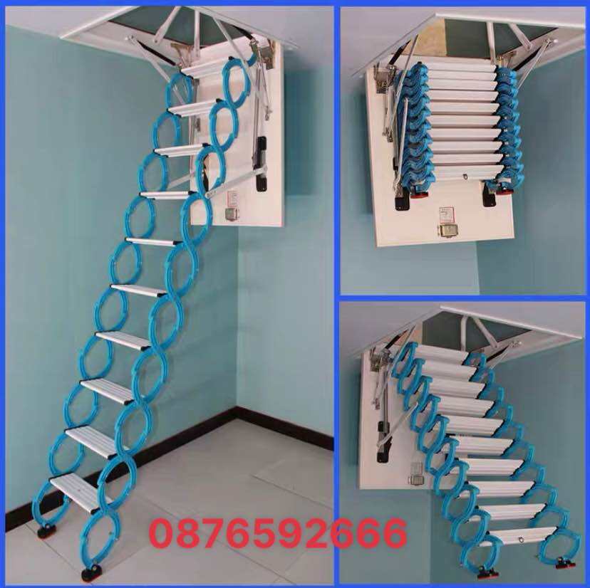 Thang Xếp Gọn Gắn Tường - Thang Gác Mái - Thang Xếp Thông Minh