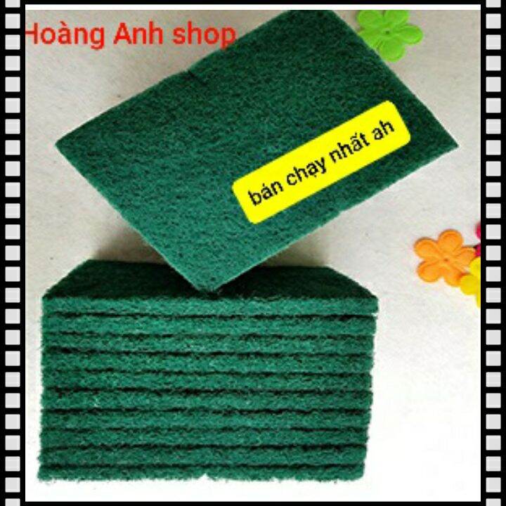 Combo 10 miếng cước xanh lớn tốt rửa chén