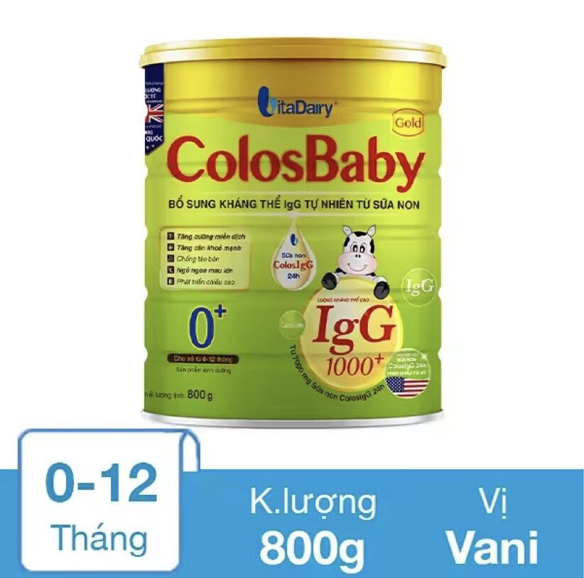 Quét QR-TL Combo 2 lon sữa bột Colosbaby Gold 0+ 800g