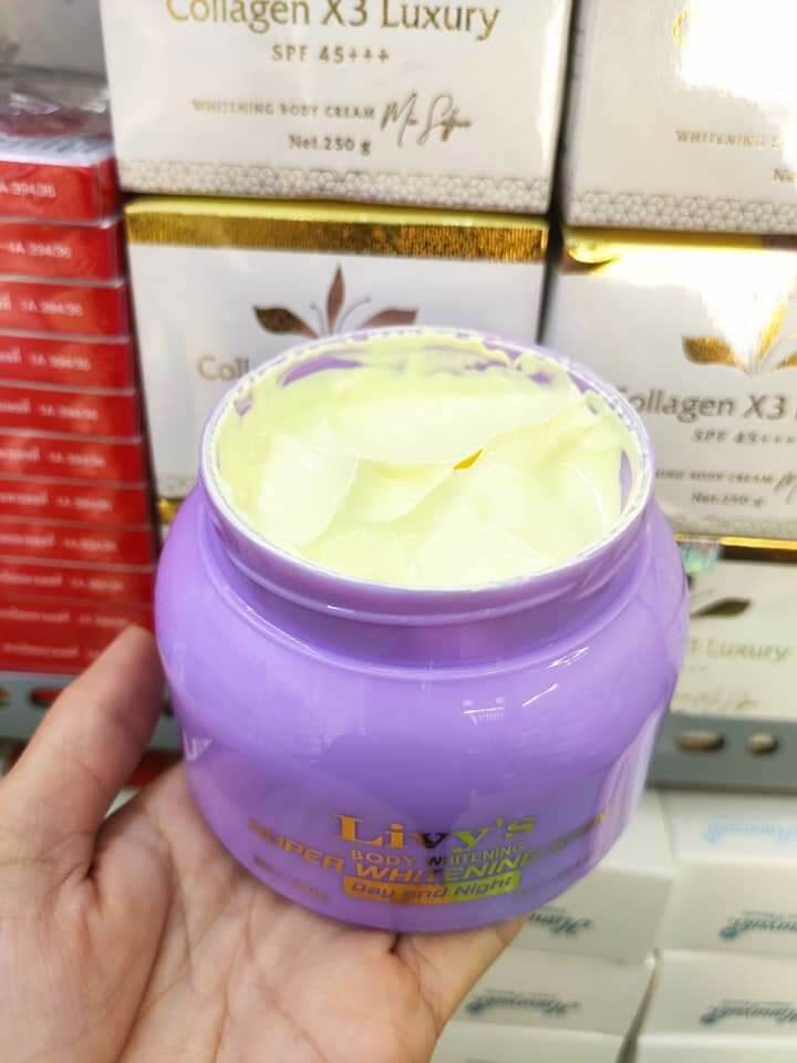 [Hcm]Body Livy Tím Dưỡng Trắng Thái Lan 250Gr