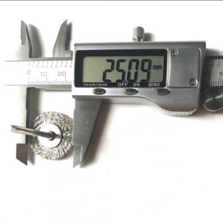 Chổi đĩa thép / cước ni lông đánh bóng đánh gỉ 25mm cán 3mm