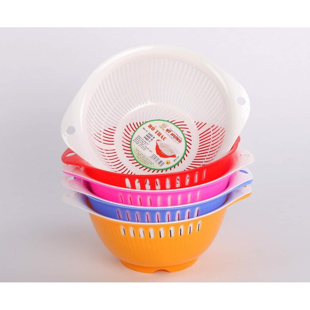 Combo bộ thau rổ kiểu mini 22*18,5*8,2cm