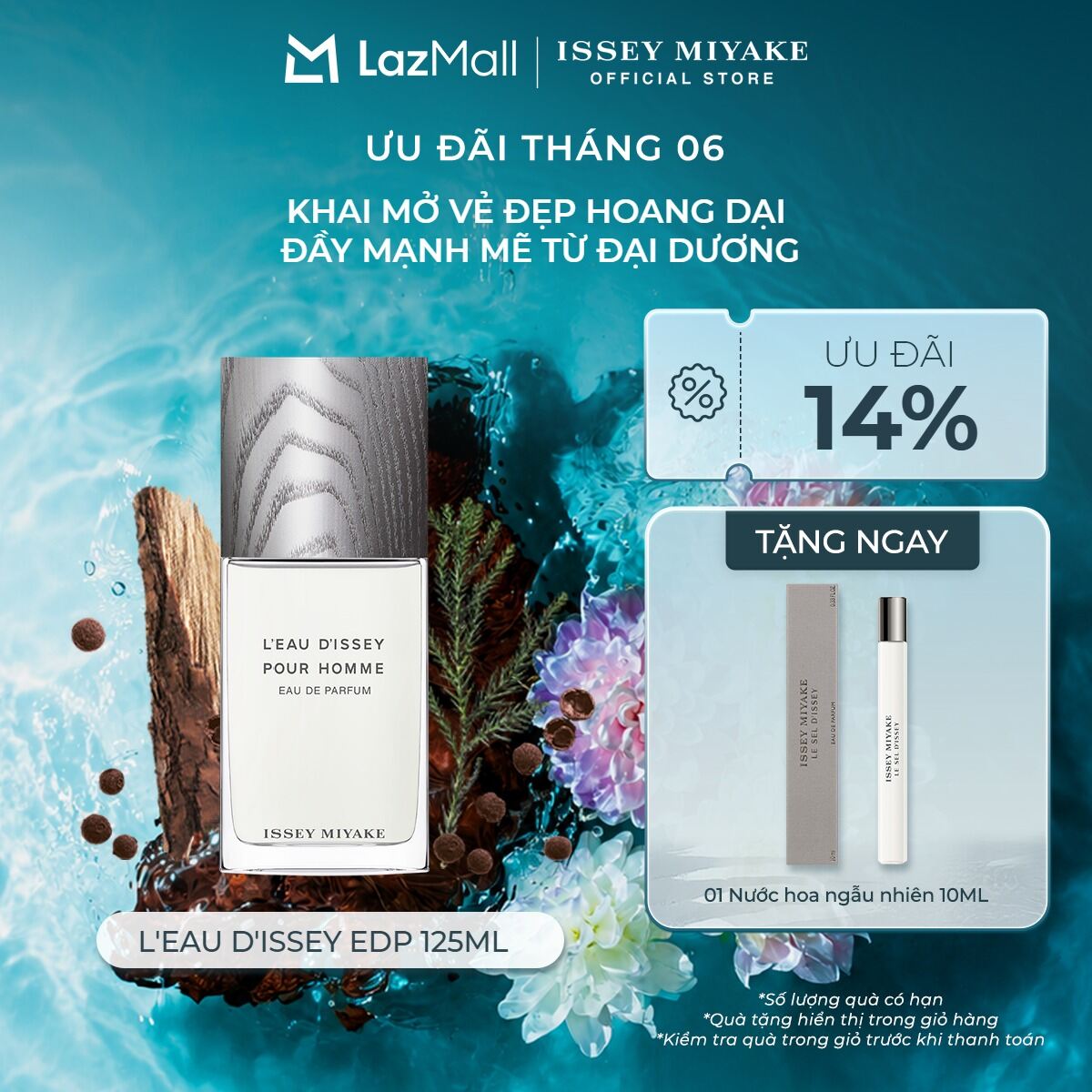 Nước Hoa nam Issey Miyake L'eau D'Issey Pour Homme Eau De Parfum 125 ml
