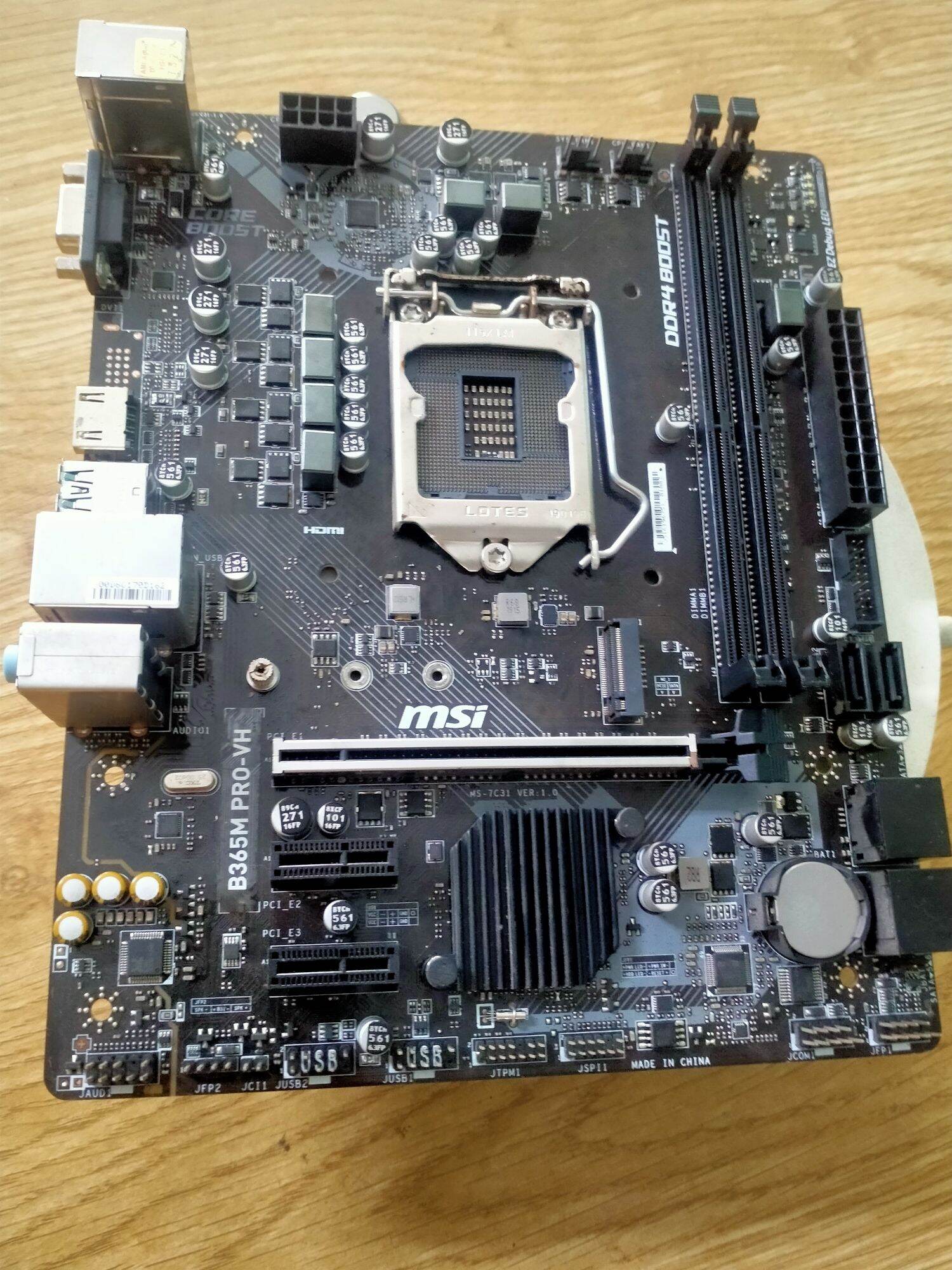 Bo mạch chủ - mainboard msi b365m pro-vh và msi b360 pro kèm fe zin và còi chính hãng, giá rẻ, bảo hành 2 tháng