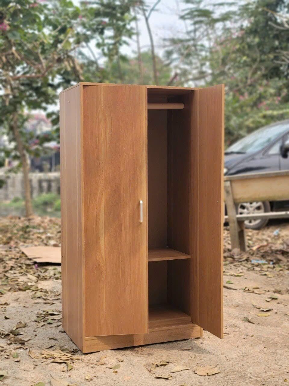 Ship hoả tốc tp.hcm - tủ gỗ lắp ghép 2 cánh lớn