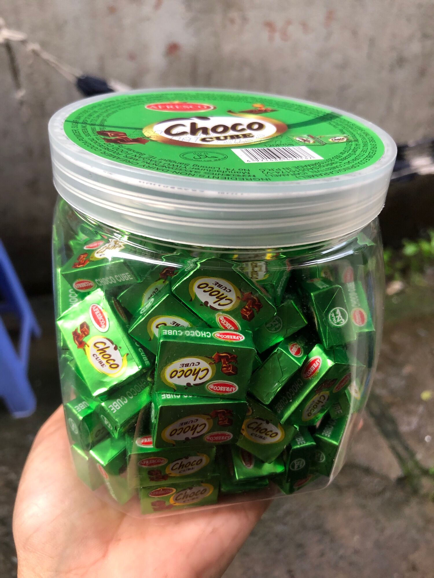 Kẹo choco cube hũ 120 viên